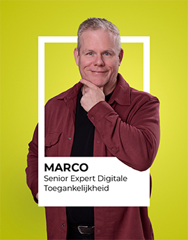 Marco, senior expert digitale toegankelijkheid